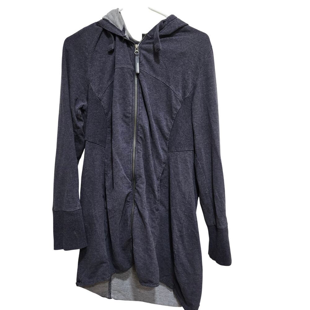Mondetta Zip Hoodie Tunic XXL Gray Athleisure Longline